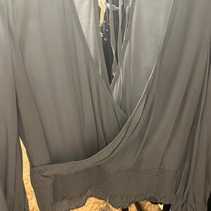 Elegant Gray Women's Blouse